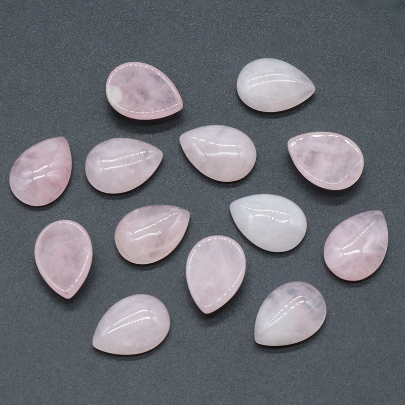 13x18mm Gemstone Teardrop Cabochon Water Drop Stone Flatback Beads for DIY Making Jewelry