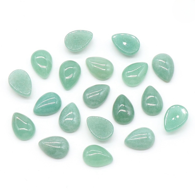 10X14mm Gemstone Teardrop Cabochon Water Drop Stone Flatback Beads for DIY Making Jewelry