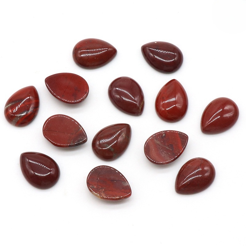 13x18mm Gemstone Teardrop Cabochon Water Drop Stone Flatback Beads for DIY Making Jewelry