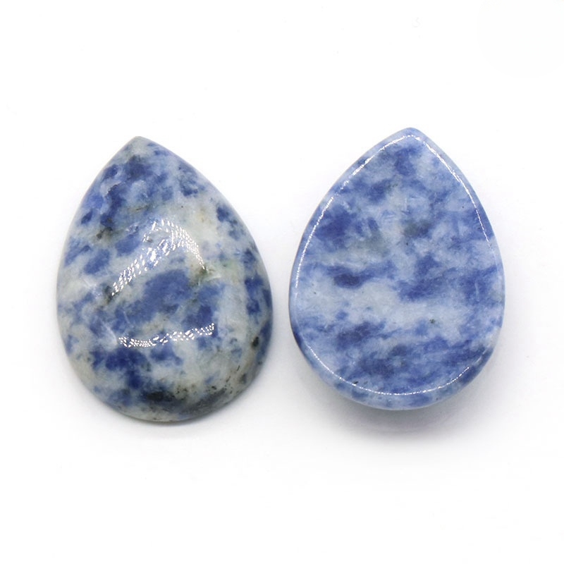 18X25MM Gemstone Teardrop Cabochon Water Drop Stone Flatback Beads for DIY Making Jewelry