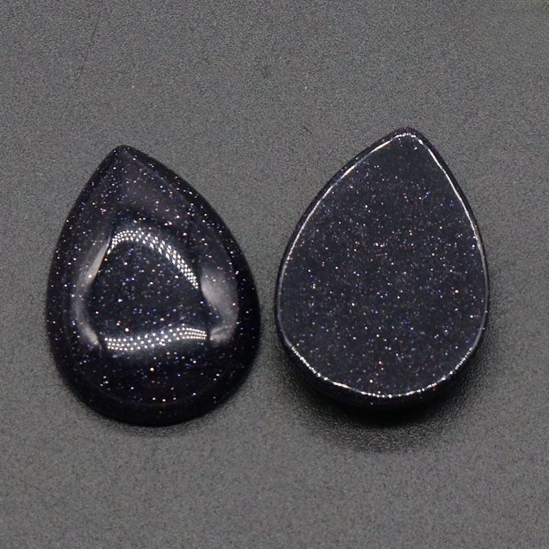18X25MM Gemstone Teardrop Cabochon Water Drop Stone Flatback Beads for DIY Making Jewelry