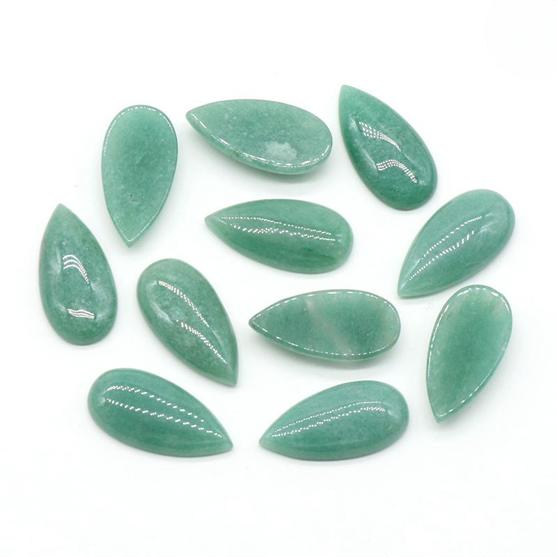 15X30MM Gemstone Teardrop Cabochon Water Drop Stone Flatback Beads for DIY Making Jewelry