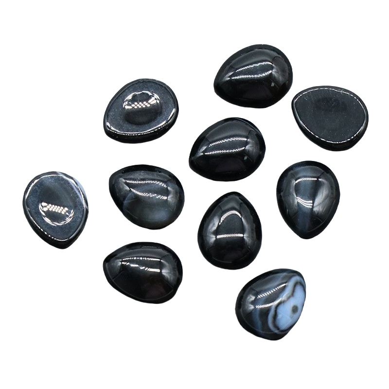 8x10mm Gemstone Teardrop Cabochon Water Drop Stone Flatback Beads for DIY Making Jewelry