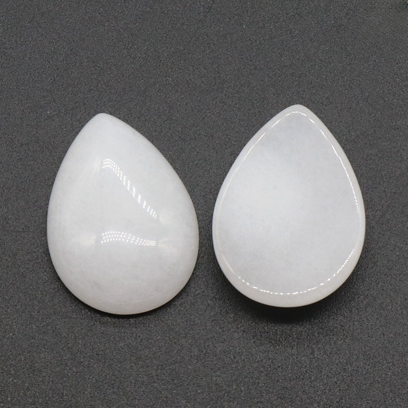 18X25MM Gemstone Teardrop Cabochon Water Drop Stone Flatback Beads for DIY Making Jewelry