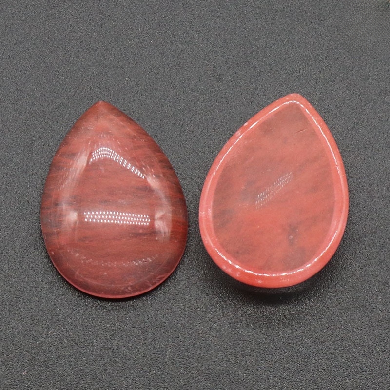 18X25MM Gemstone Teardrop Cabochon Water Drop Stone Flatback Beads for DIY Making Jewelry