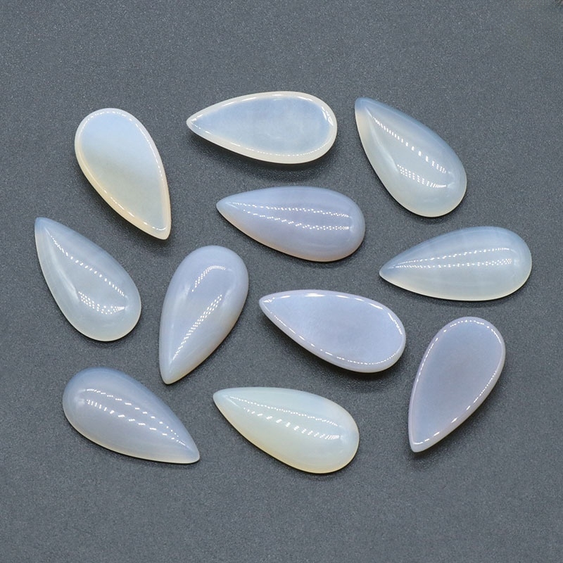 15X30MM Gemstone Teardrop Cabochon Water Drop Stone Flatback Beads for DIY Making Jewelry