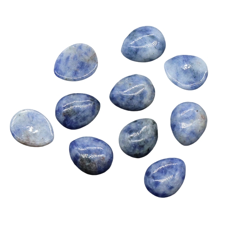 8x10mm Gemstone Teardrop Cabochon Water Drop Stone Flatback Beads for DIY Making Jewelry