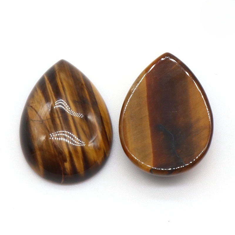 18X25MM Gemstone Teardrop Cabochon Water Drop Stone Flatback Beads for DIY Making Jewelry