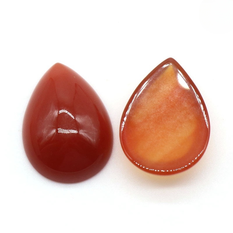 18X25MM Gemstone Teardrop Cabochon Water Drop Stone Flatback Beads for DIY Making Jewelry
