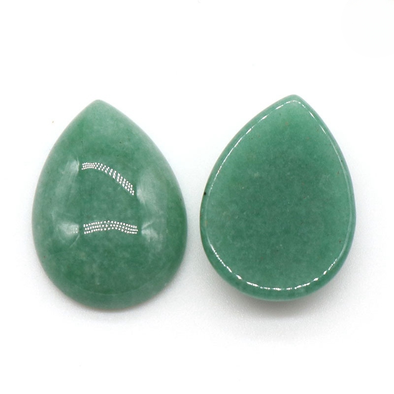 18X25MM Gemstone Teardrop Cabochon Water Drop Stone Flatback Beads for DIY Making Jewelry