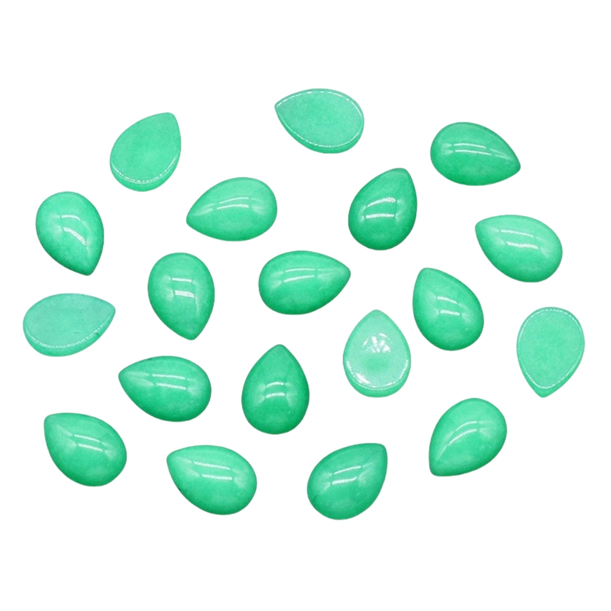 10X14mm Gemstone Teardrop Cabochon Water Drop Stone Flatback Beads for DIY Making Jewelry