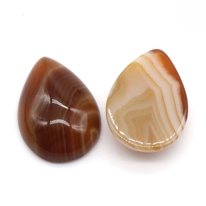 18X25MM Gemstone Teardrop Cabochon Water Drop Stone Flatback Beads for DIY Making Jewelry