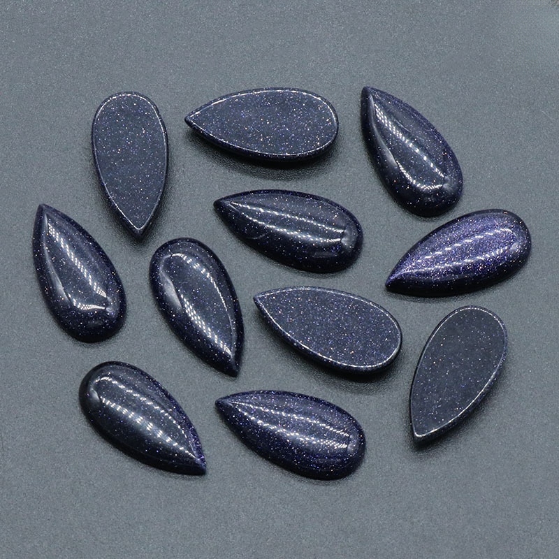 15X30MM Gemstone Teardrop Cabochon Water Drop Stone Flatback Beads for DIY Making Jewelry