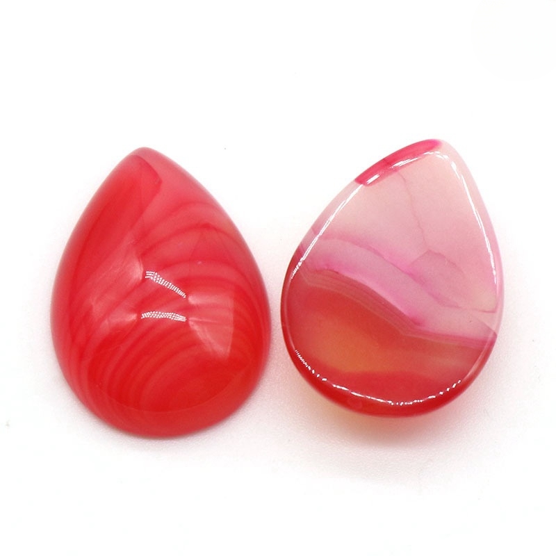 18X25MM Gemstone Teardrop Cabochon Water Drop Stone Flatback Beads for DIY Making Jewelry