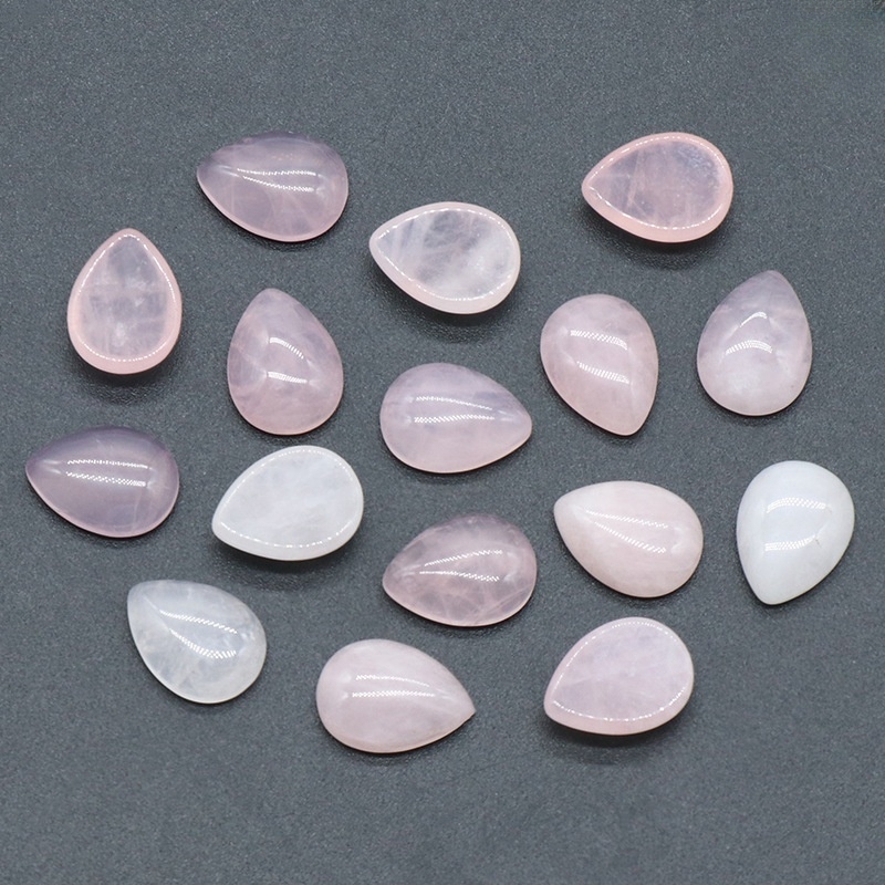12x16mm Gemstone Teardrop Cabochon Water Drop Stone Flatback Beads for DIY Making Jewelry