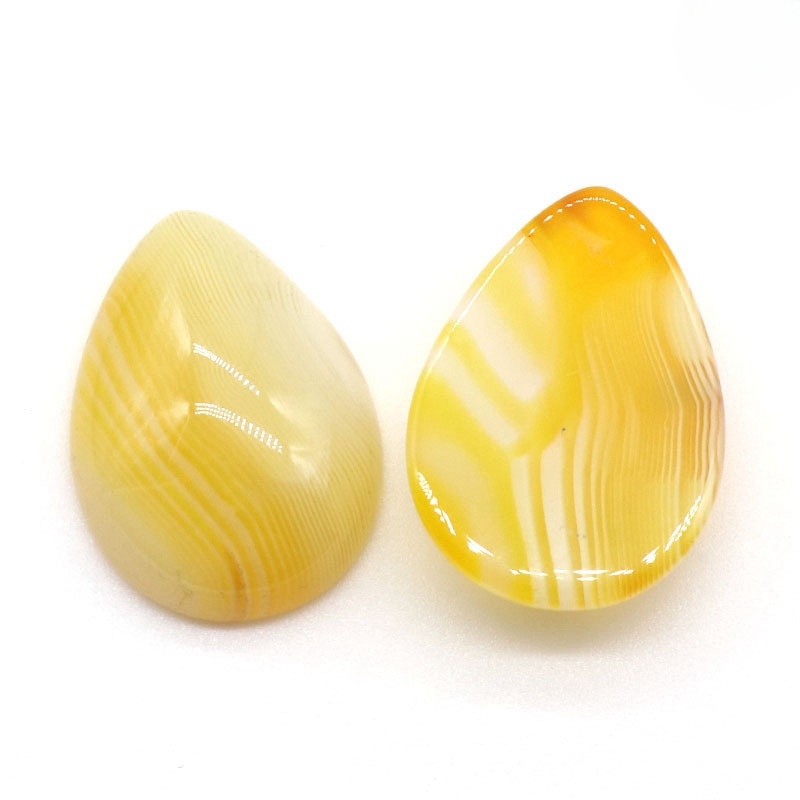 18X25MM Gemstone Teardrop Cabochon Water Drop Stone Flatback Beads for DIY Making Jewelry