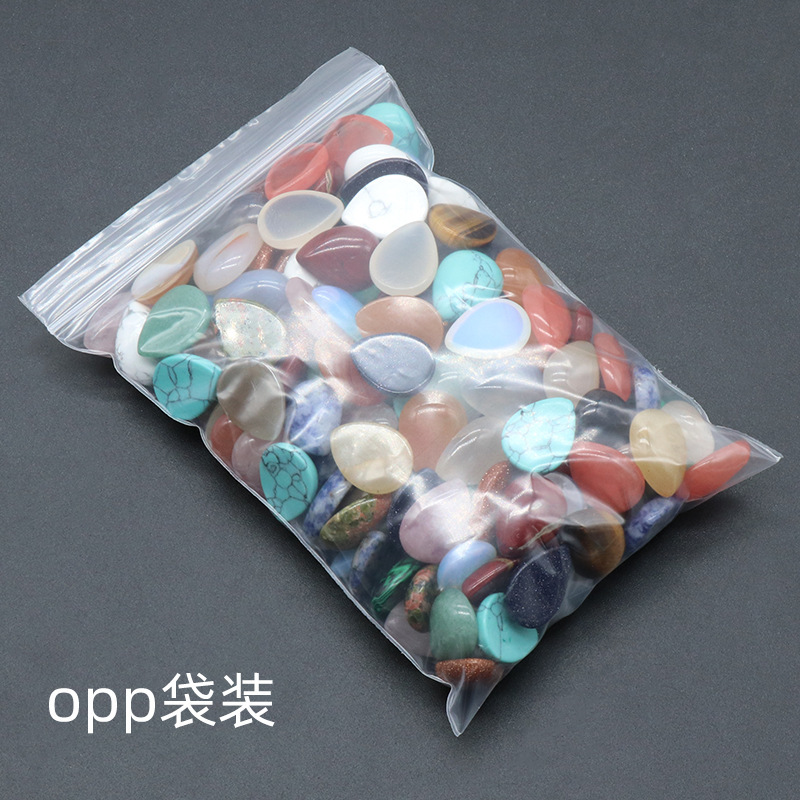 15X20mm Gemstone Teardrop Cabochon Water Drop Stone Flatback Beads for DIY Making Jewelry