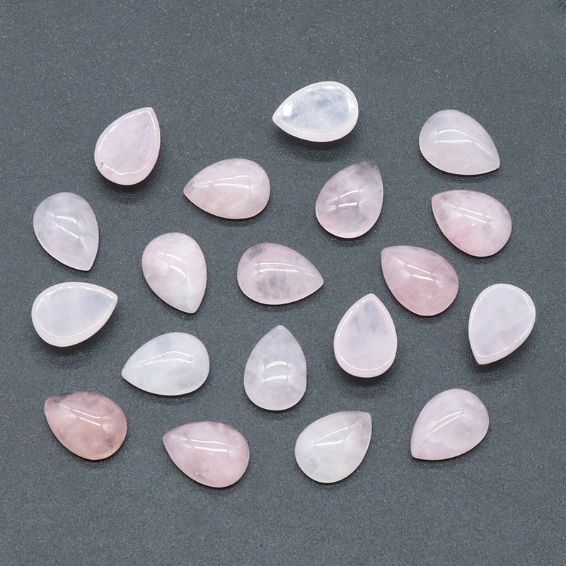10X14mm Gemstone Teardrop Cabochon Water Drop Stone Flatback Beads for DIY Making Jewelry