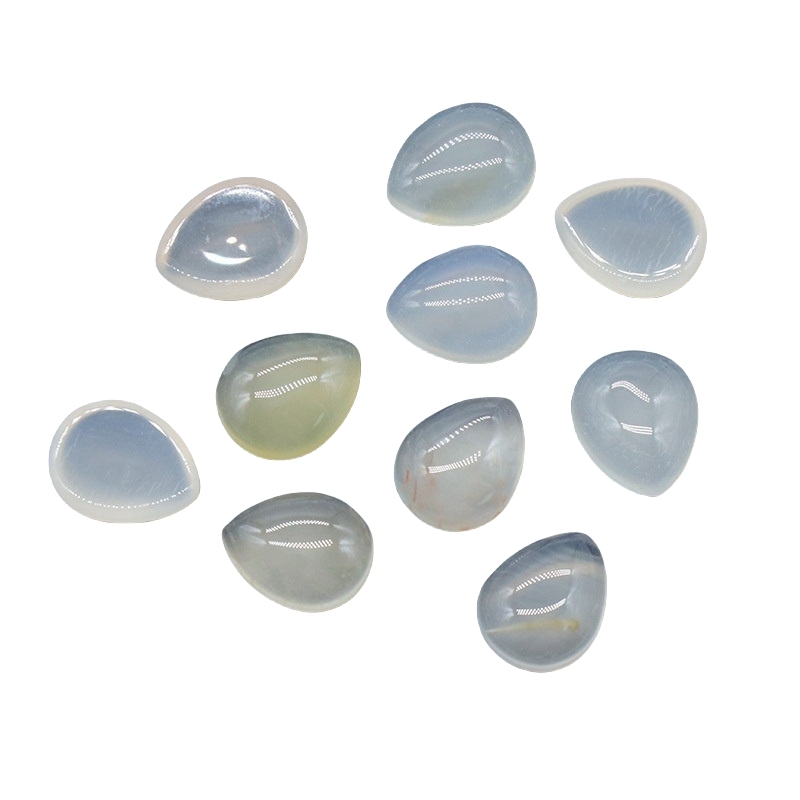 8x10mm Gemstone Teardrop Cabochon Water Drop Stone Flatback Beads for DIY Making Jewelry