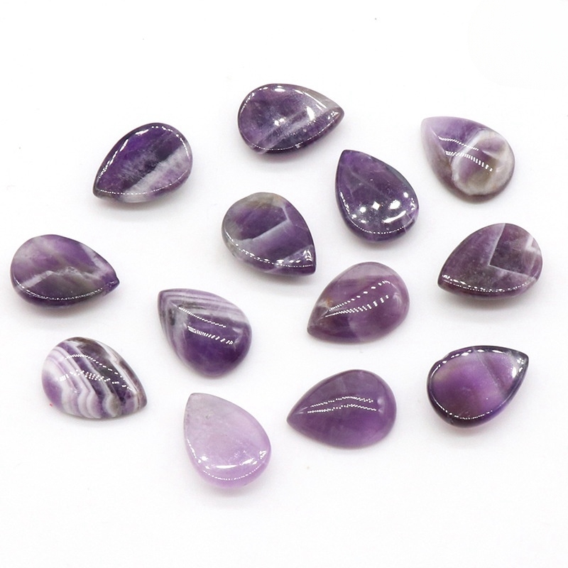 13x18mm Gemstone Teardrop Cabochon Water Drop Stone Flatback Beads for DIY Making Jewelry