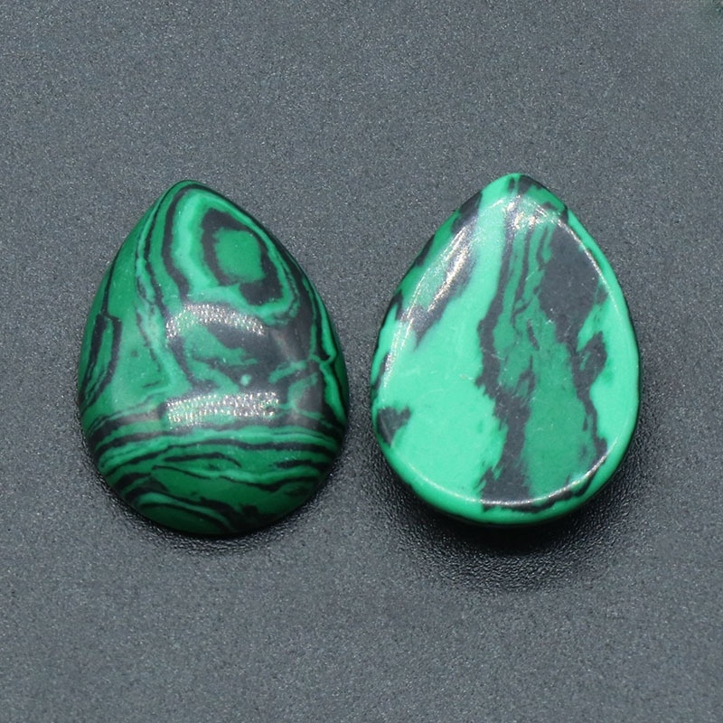 18X25MM Gemstone Teardrop Cabochon Water Drop Stone Flatback Beads for DIY Making Jewelry