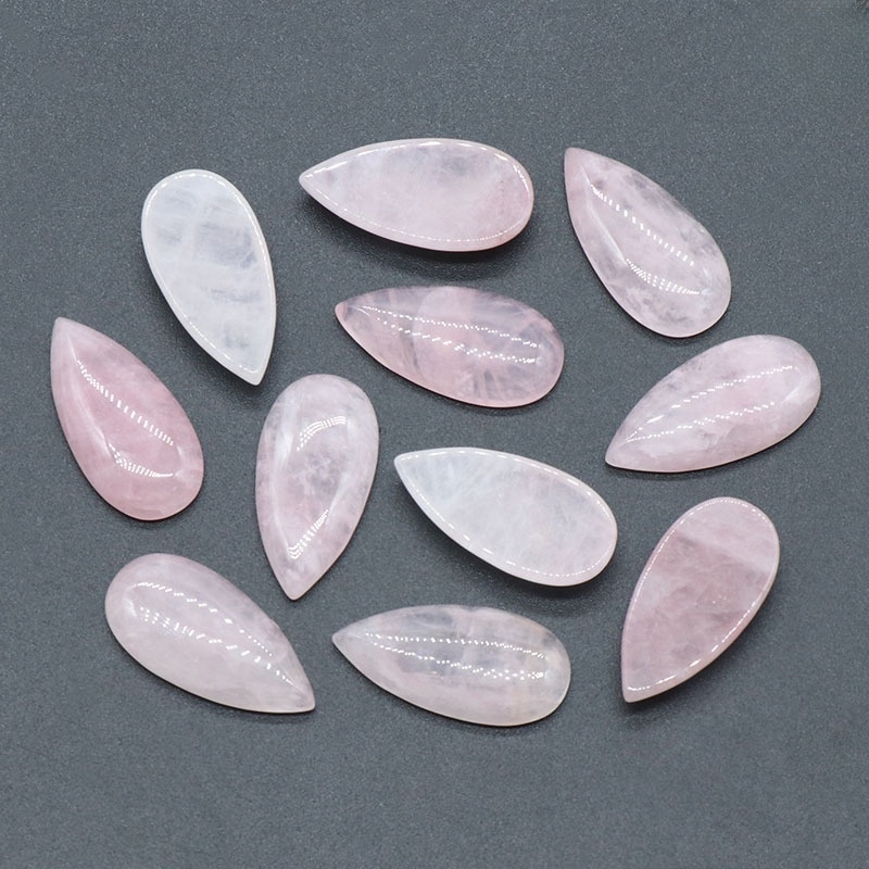 15X30MM Gemstone Teardrop Cabochon Water Drop Stone Flatback Beads for DIY Making Jewelry