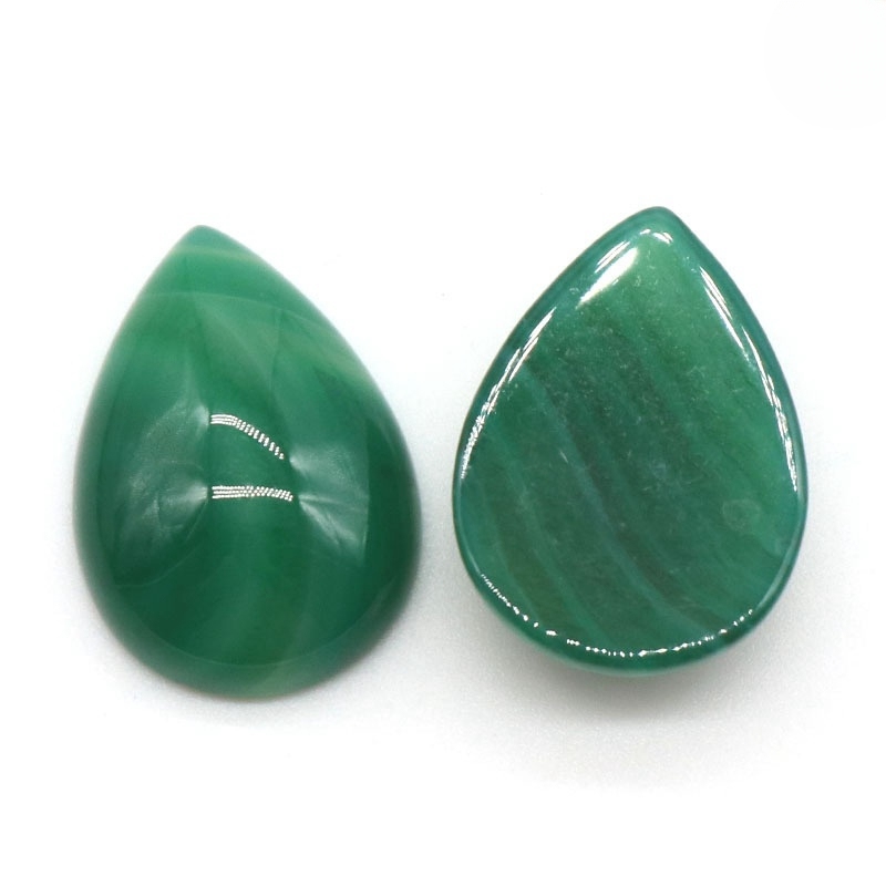 18X25MM Gemstone Teardrop Cabochon Water Drop Stone Flatback Beads for DIY Making Jewelry