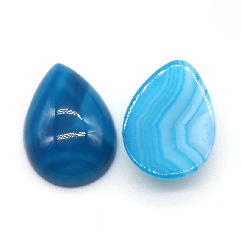 18X25MM Gemstone Teardrop Cabochon Water Drop Stone Flatback Beads for DIY Making Jewelry