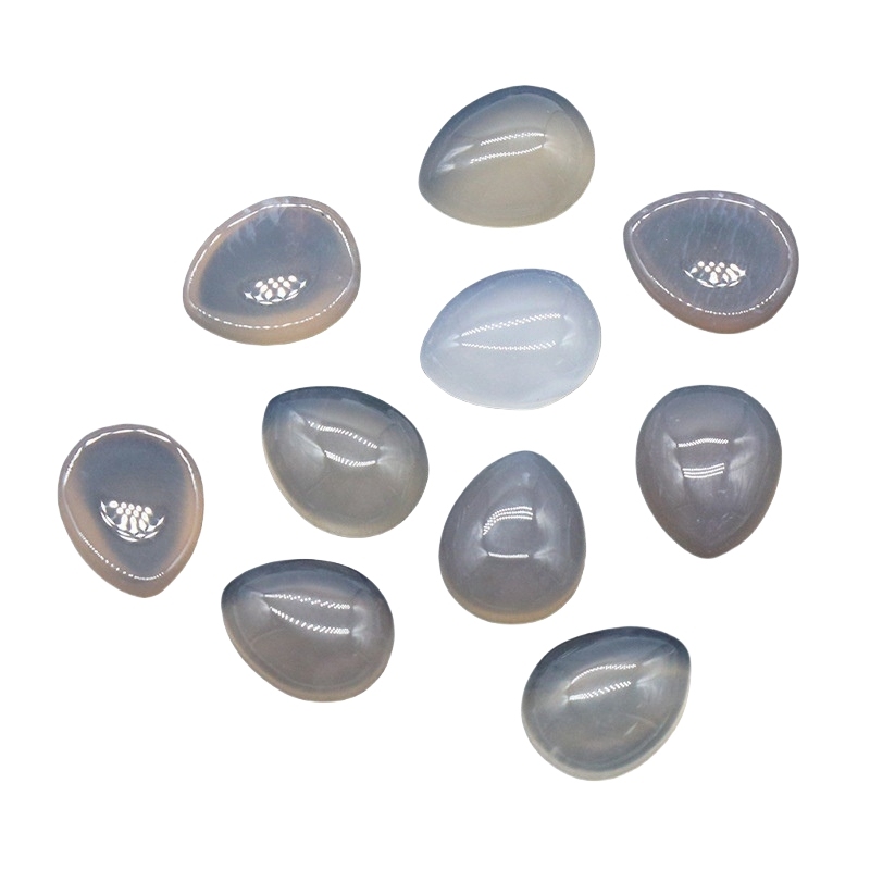 8x10mm Gemstone Teardrop Cabochon Water Drop Stone Flatback Beads for DIY Making Jewelry
