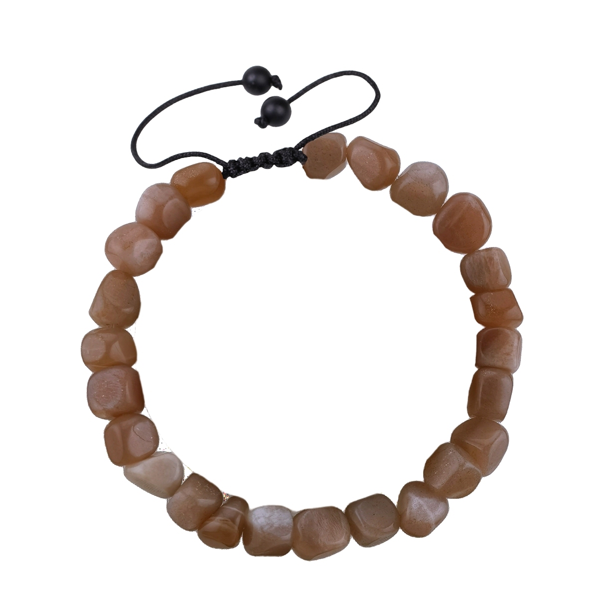 Handmade Woven Tumbled Stone Bracelets Adjustable Healing Chakra Yoga Gemstone Beads 6~9MM  Braided Rope Reiki