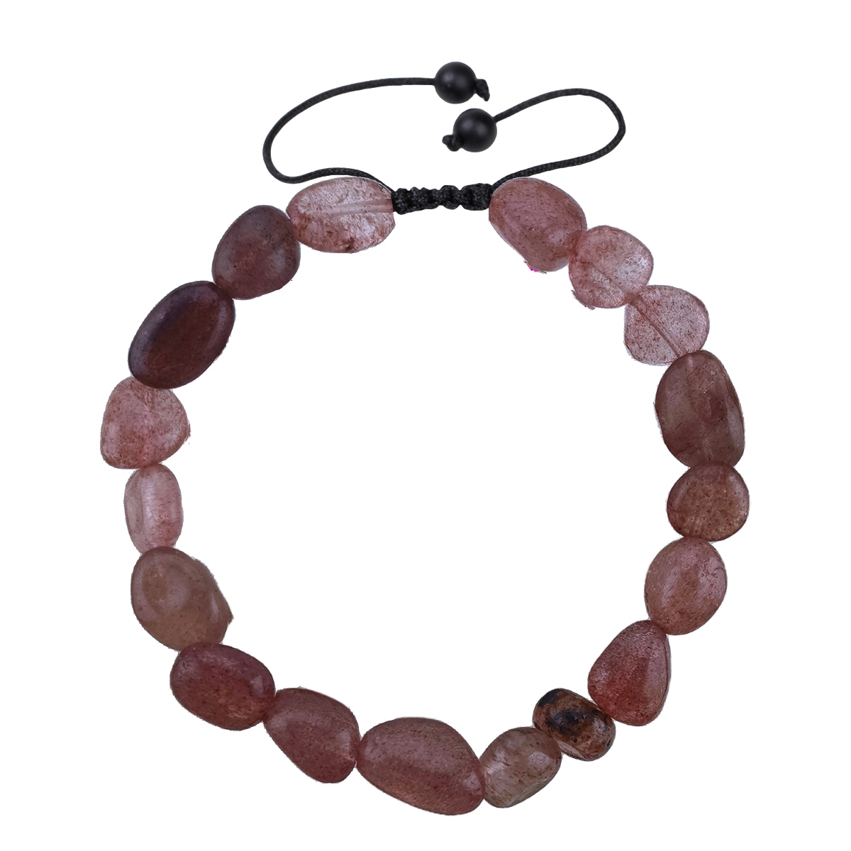 Handmade Woven Tumbled Stone Bracelets Adjustable Healing Chakra Yoga Gemstone Beads 6~9MM  Braided Rope Reiki