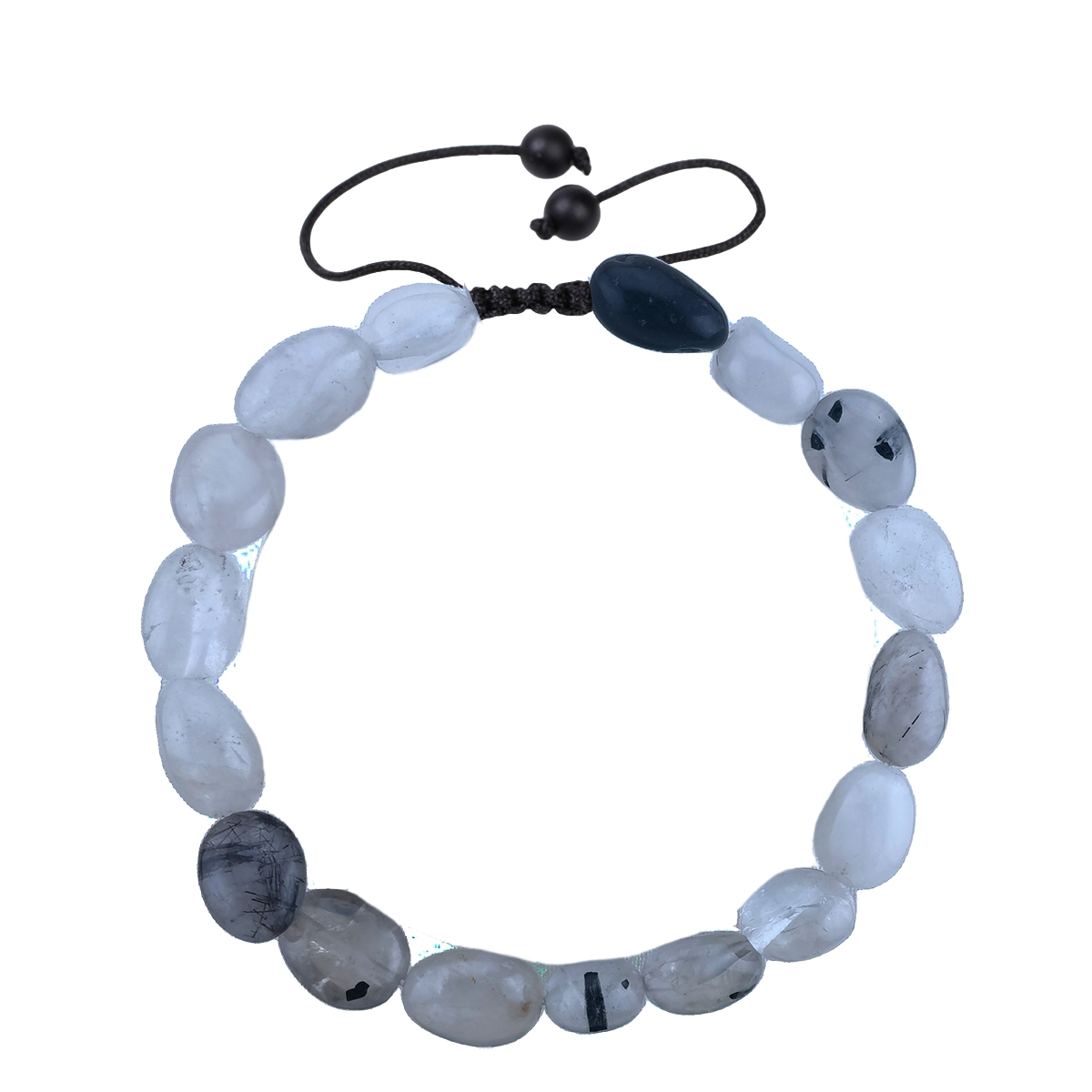 Handmade Woven Tumbled Stone Bracelets Adjustable Healing Chakra Yoga Gemstone Beads 6~9MM  Braided Rope Reiki