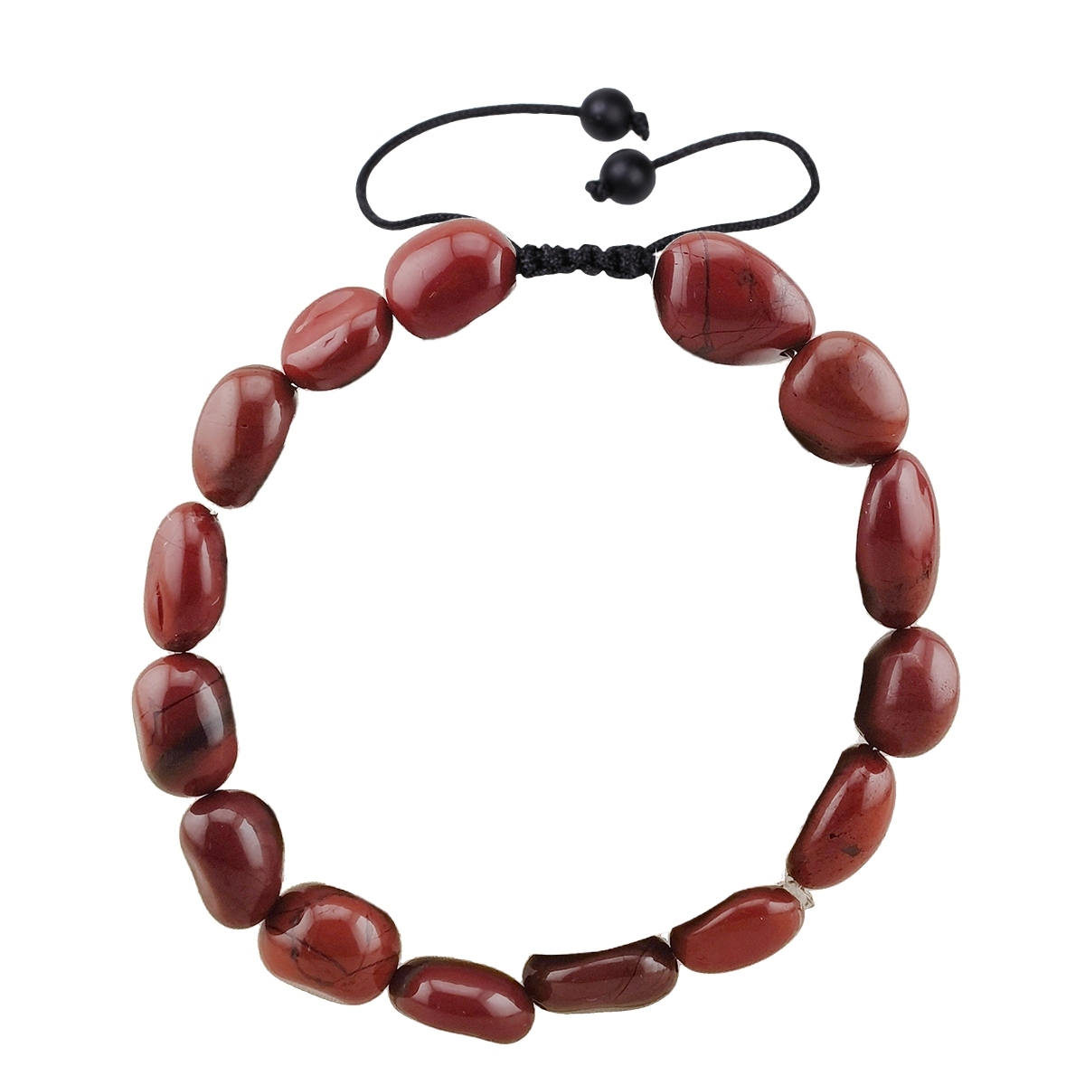 Handmade Woven Tumbled Stone Bracelets Adjustable Healing Chakra Yoga Gemstone Beads 6~9MM  Braided Rope Reiki