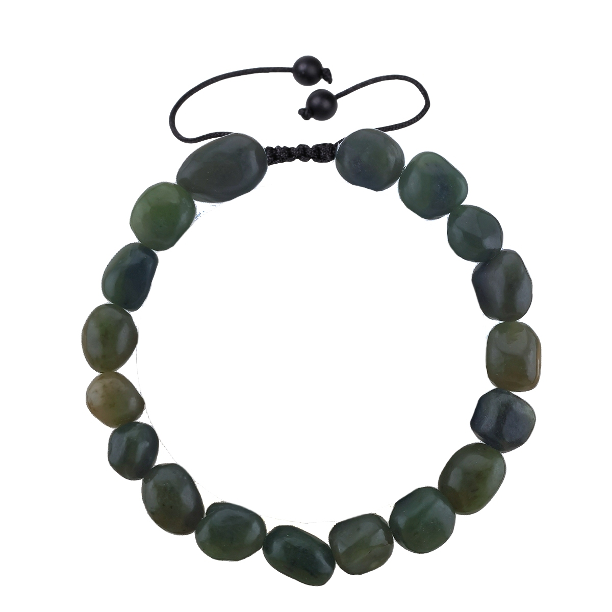 Handmade Woven Tumbled Stone Bracelets Adjustable Healing Chakra Yoga Gemstone Beads 6~9MM  Braided Rope Reiki