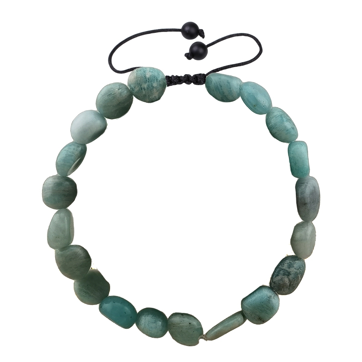 Handmade Woven Tumbled Stone Bracelets Adjustable Healing Chakra Yoga Gemstone Beads 6~9MM  Braided Rope Reiki