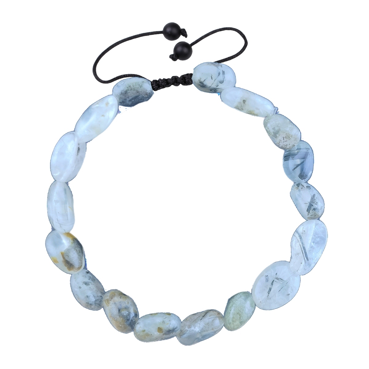 Handmade Woven Tumbled Stone Bracelets Adjustable Healing Chakra Yoga Gemstone Beads 6~9MM  Braided Rope Reiki