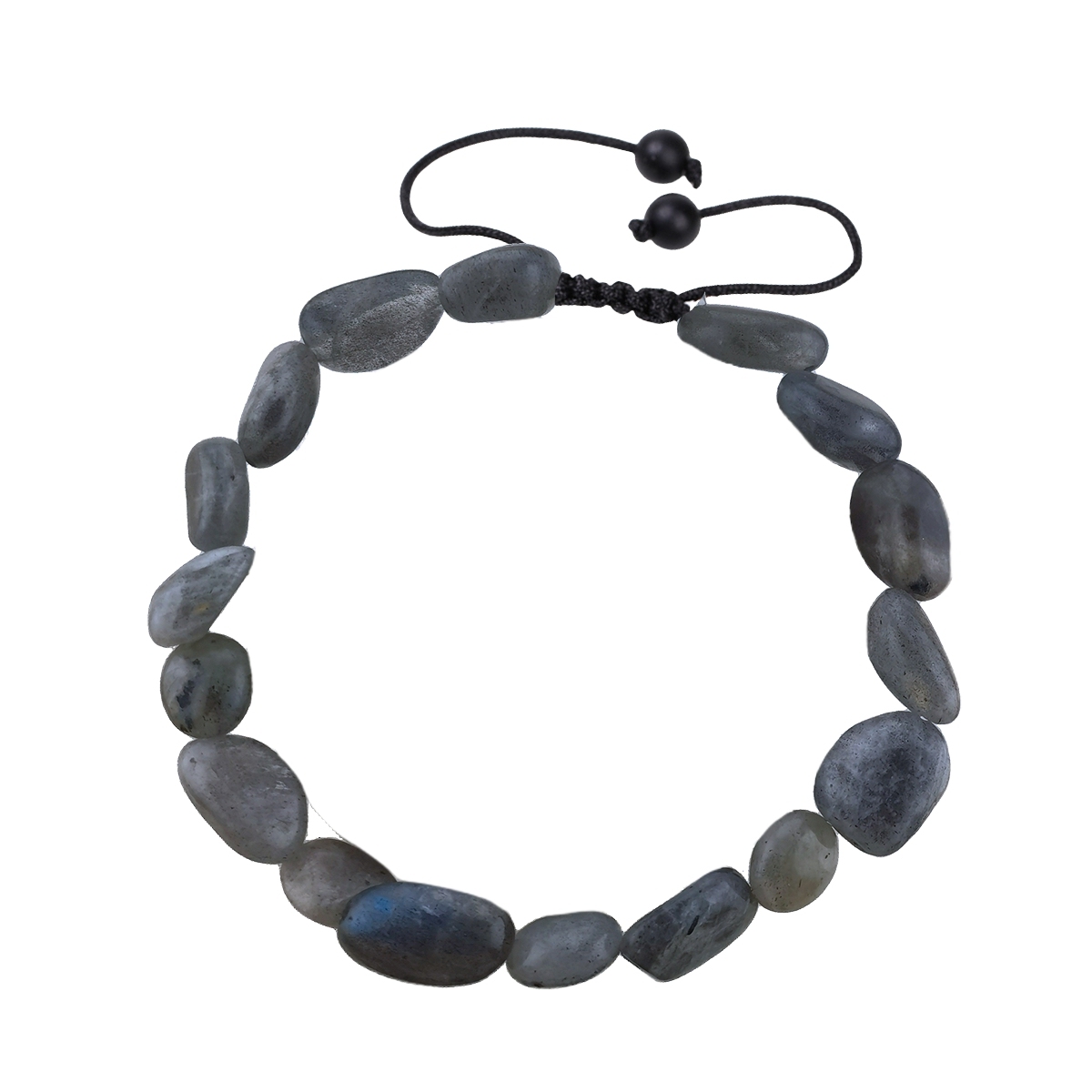 Handmade Woven Tumbled Stone Bracelets Adjustable Healing Chakra Yoga Gemstone Beads 6~9MM  Braided Rope Reiki
