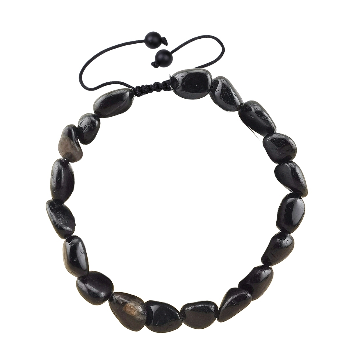 Handmade Woven Tumbled Stone Bracelets Adjustable Healing Chakra Yoga Gemstone Beads 6~9MM  Braided Rope Reiki