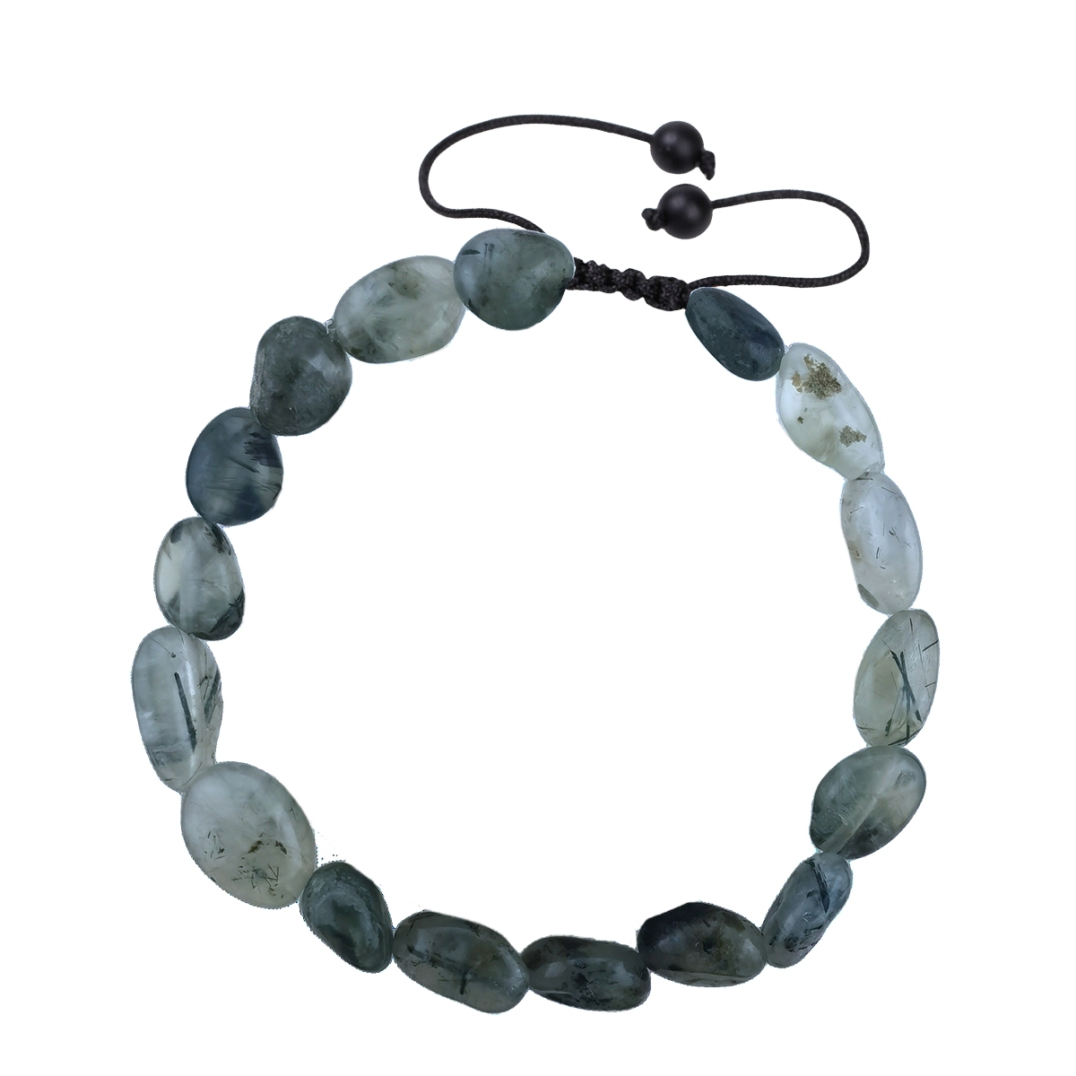Handmade Woven Tumbled Stone Bracelets Adjustable Healing Chakra Yoga Gemstone Beads 6~9MM  Braided Rope Reiki