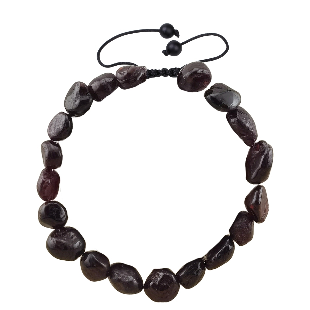 Handmade Woven Tumbled Stone Bracelets Adjustable Healing Chakra Yoga Gemstone Beads 6~9MM  Braided Rope Reiki