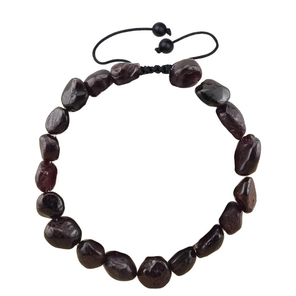 Handmade Woven Tumbled Stone Bracelets Adjustable Healing Chakra Yoga Gemstone Beads 6~9MM  Braided Rope Reiki