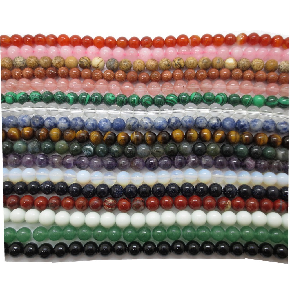 Handmade Woven Hematite Bracelets Adjustable SB2075 with 8MM Round Stone beads