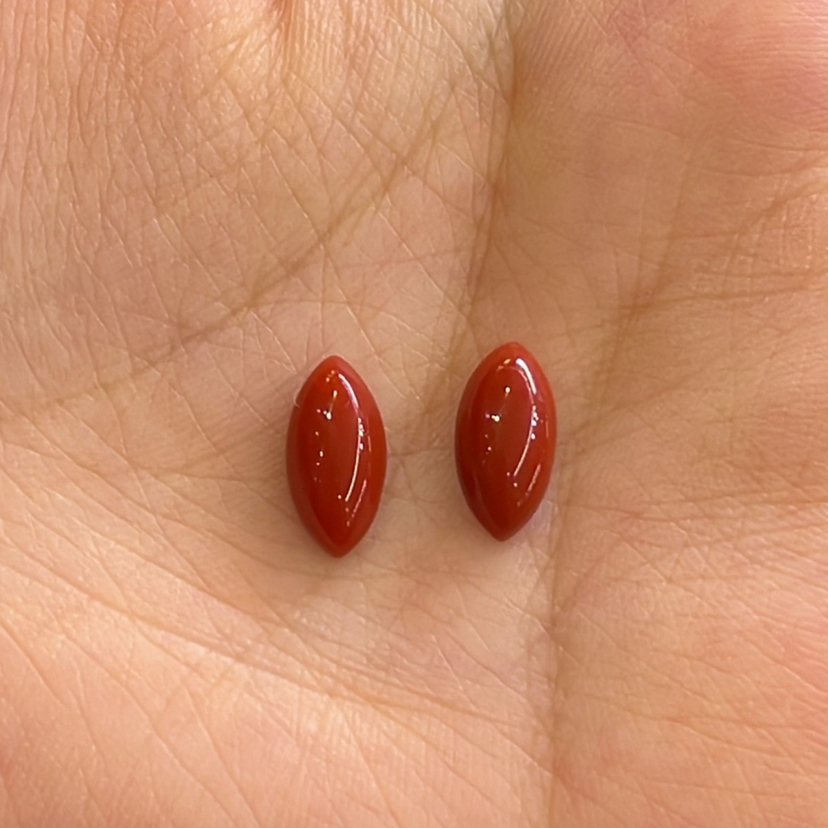 South Red Agate Horse Eye Cabochons Beads for Making Jewelry 1PCS