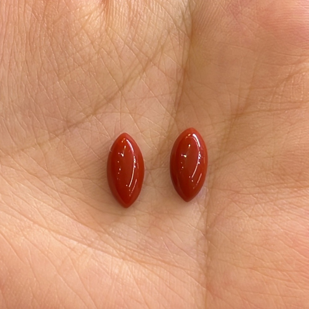 South Red Agate Horse Eye Cabochons Beads for Making Jewelry 1PCS
