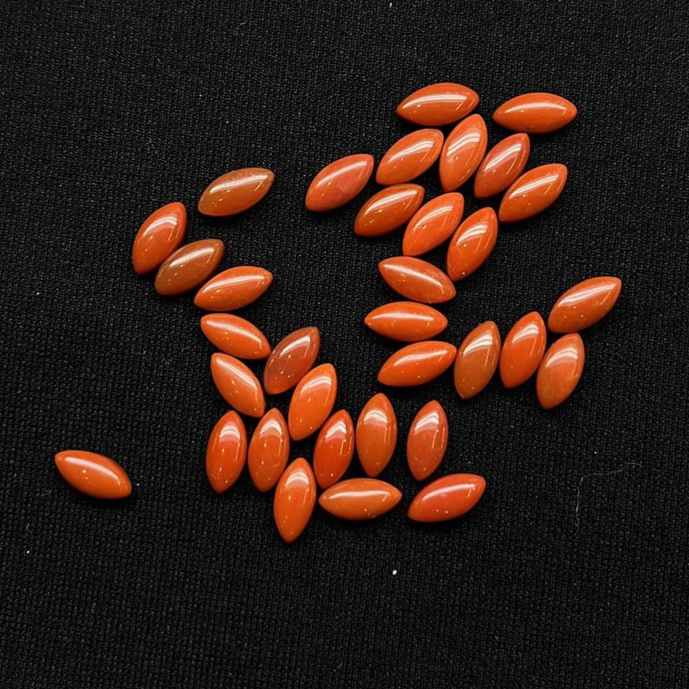 South Red Agate Horse Eye Cabochons Beads for Making Jewelry 1PCS