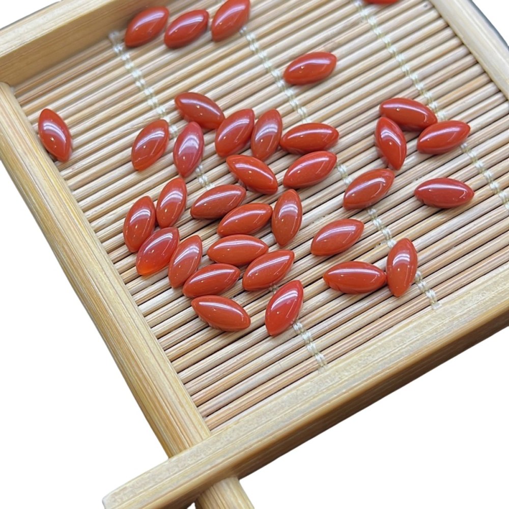 South Red Agate Horse Eye Cabochons Beads for Making Jewelry 1PCS
