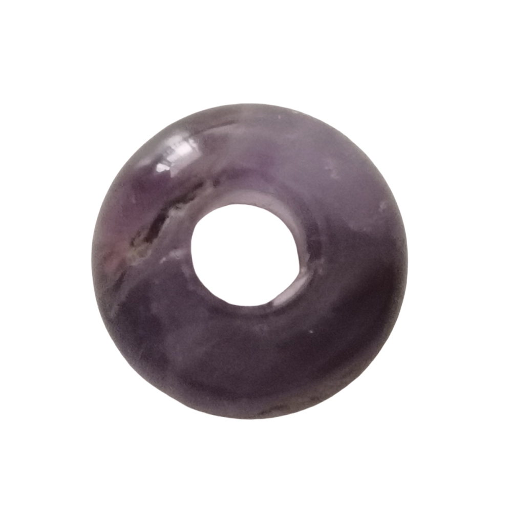 Amethyst Abacus Beads Drilled Big Hole for Making Jewelry 1PCS