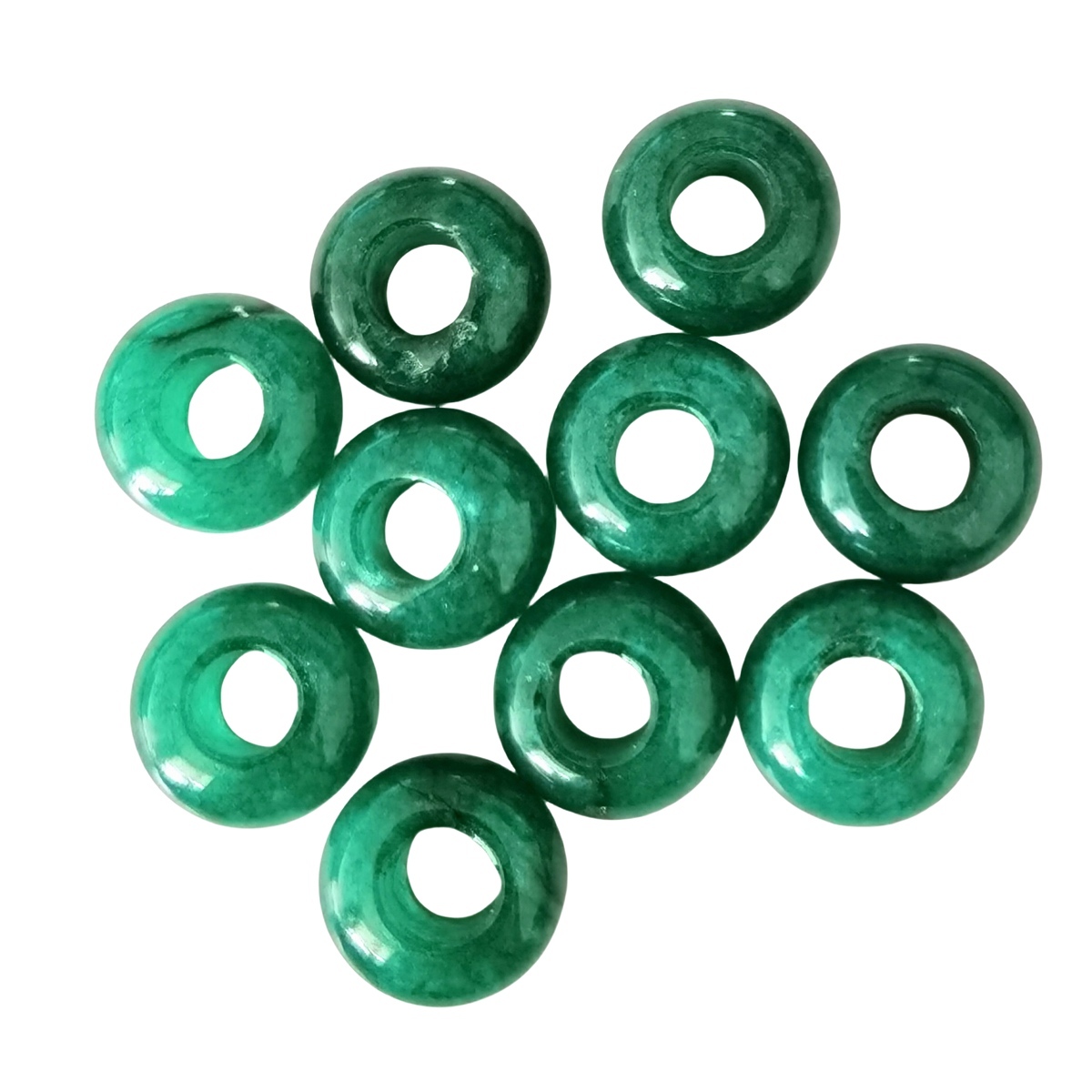 D12X5MM Natural Gemstone Abacus Beads Drilled Big Hole (5MM) for Making Jewelry 1PCS