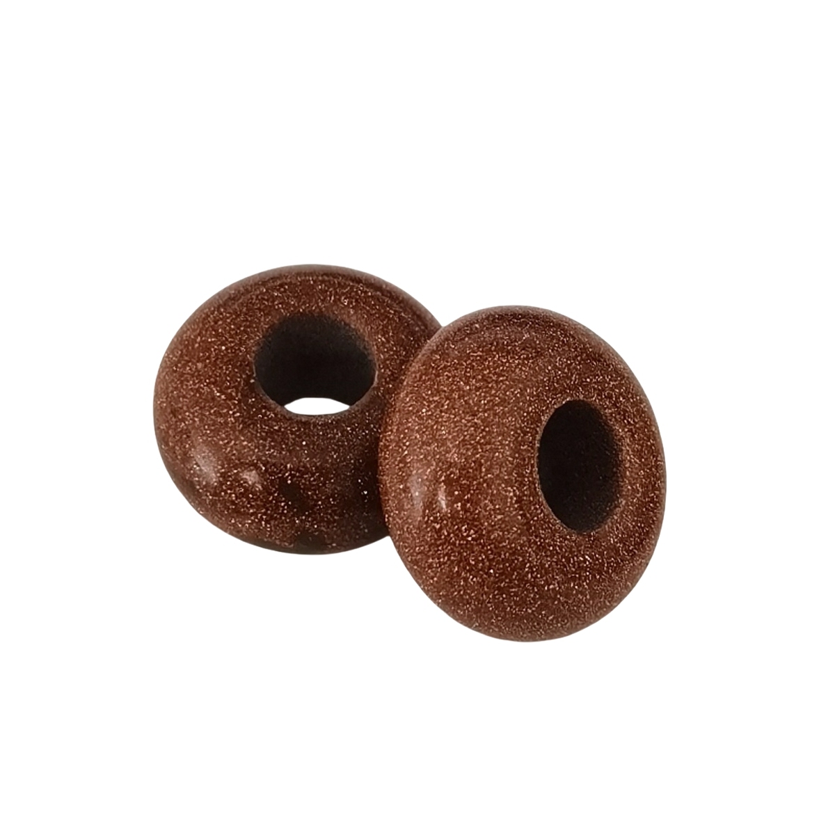 Red Goldstone Abacus Beads Drilled Big Hole for Making Jewelry 1PCS
