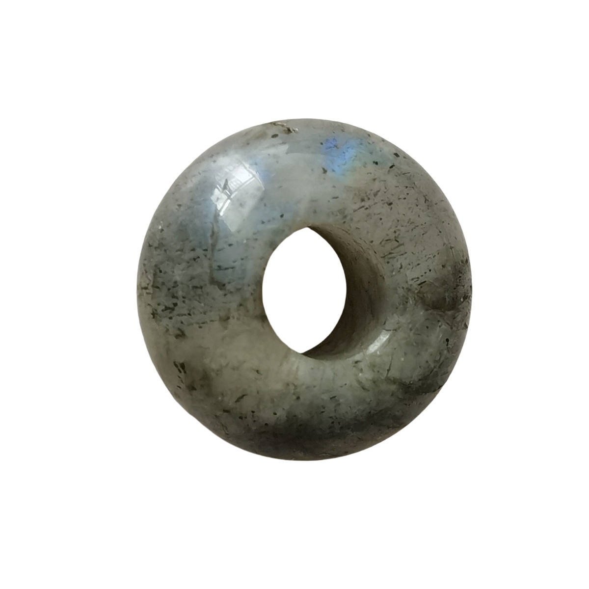 Labradorite Abacus Beads for Making Jewelry Handmade Craved Spacer Gemstone Drilled 4MM Big Hole